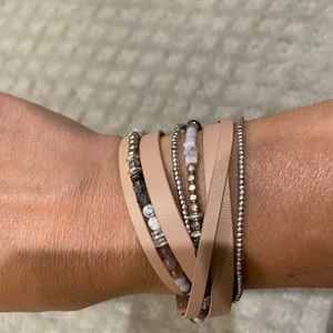 Stella and Dot neutral wrap bracelet